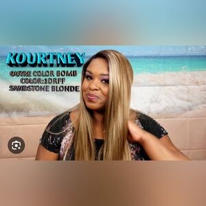 Outre color bomb Kourtney Lace Front Wig - Sandstone Blonde